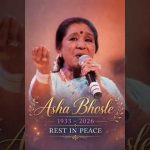 Asha Bhosle (1933–2026) 🙏 | Tribute to a Legend ❤️ #shorts