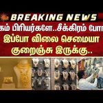 Gold Rate | Happy News | தங்கம் பிரியர்களே..சீக்கிரம் போங்க..இப்போ விலை செமையா குறைஞ்சு இருக்கு